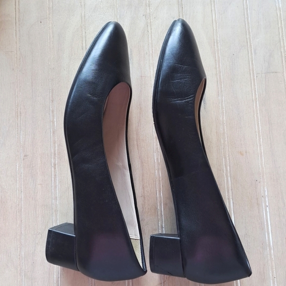 Pic & Pay Almond Toe Classy Stacked Short Heel Chic Minimalistic Dressy Pumps - Picture 11 of 11